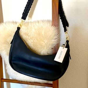 NWT Jules Kae with Rachel Zoe Curateur vegan leather black bag